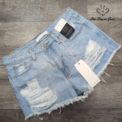 Nature High Rise Denim Shorts Size L
