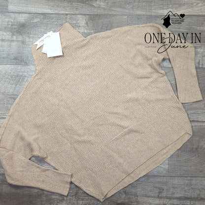 Magaschoni Long Sleeve Mock Crop Sweater Size L