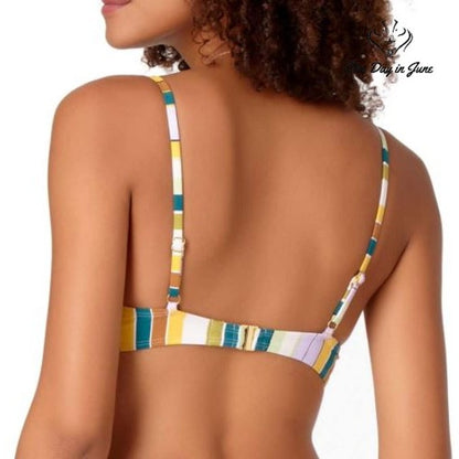 Anne Cole Knotted Triangle Bikini Top Swimwear Size S