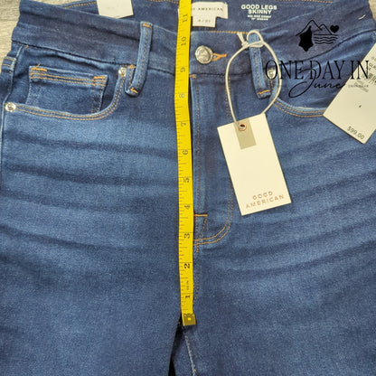 Good American Good Legs Skinny Raw Hem Jeans Size 4