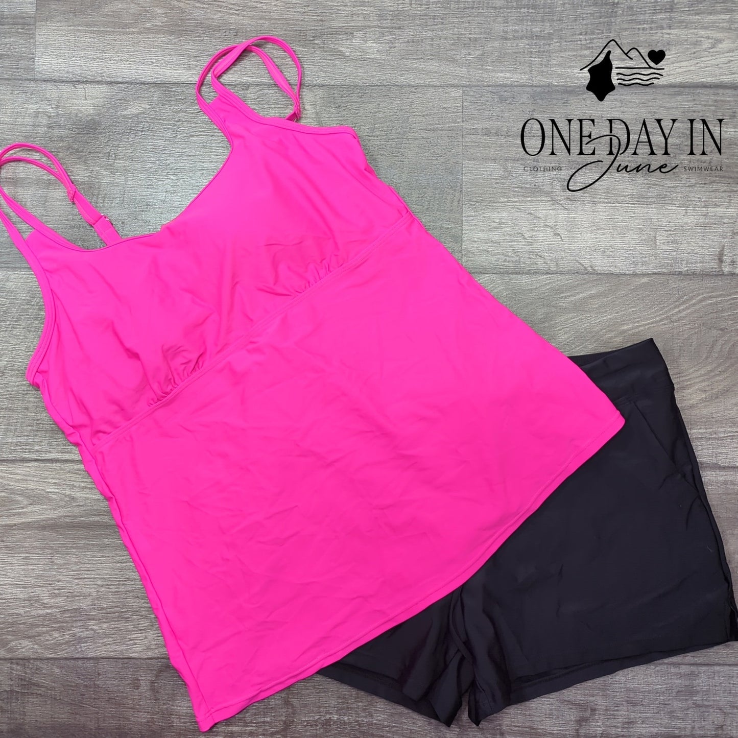 Tempt Me Boyshort Tankini Swimsuit Size XL