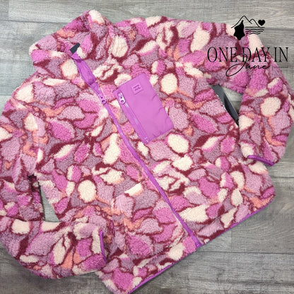 Billabong Full Zip Fleece Sherpa Jacket Size M