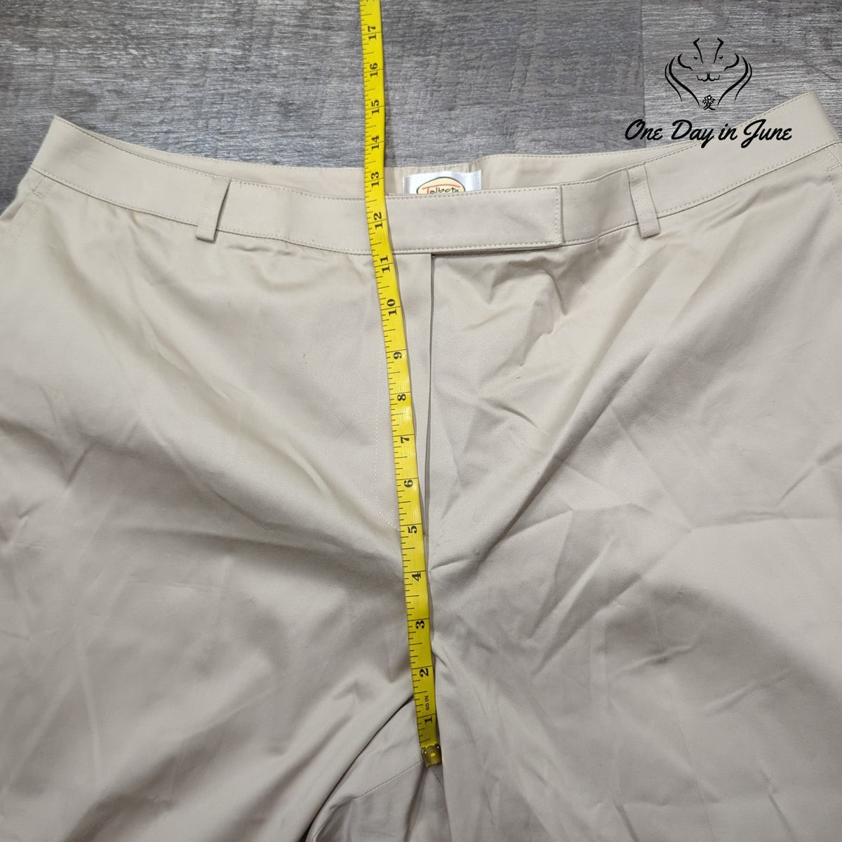 Talbots Flat Front Straight Leg Dress Pants Beige Tan NWT $98 Size 18