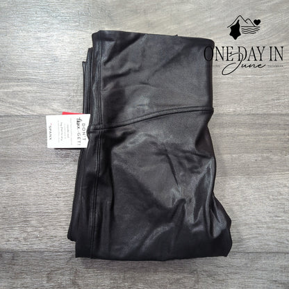 Spanx Faux Leather Legging Pants Size XL
