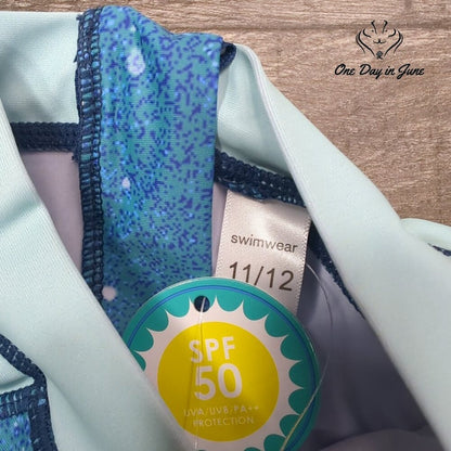 Aisyee Rash Guard One Piece Swimsuit Size 11/12