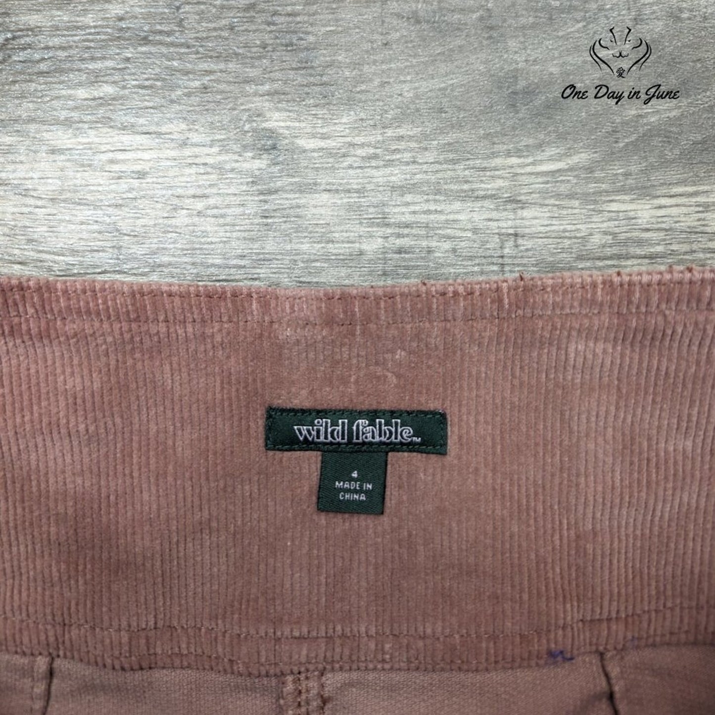 Wild Fable Zip Front Corduroy Skirt Size 4