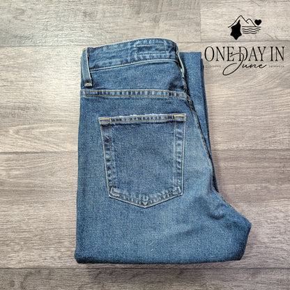 AG Adriano Goldschmied Alexxis High Rise Vintage Straight Jeans Blue NWT Size 4