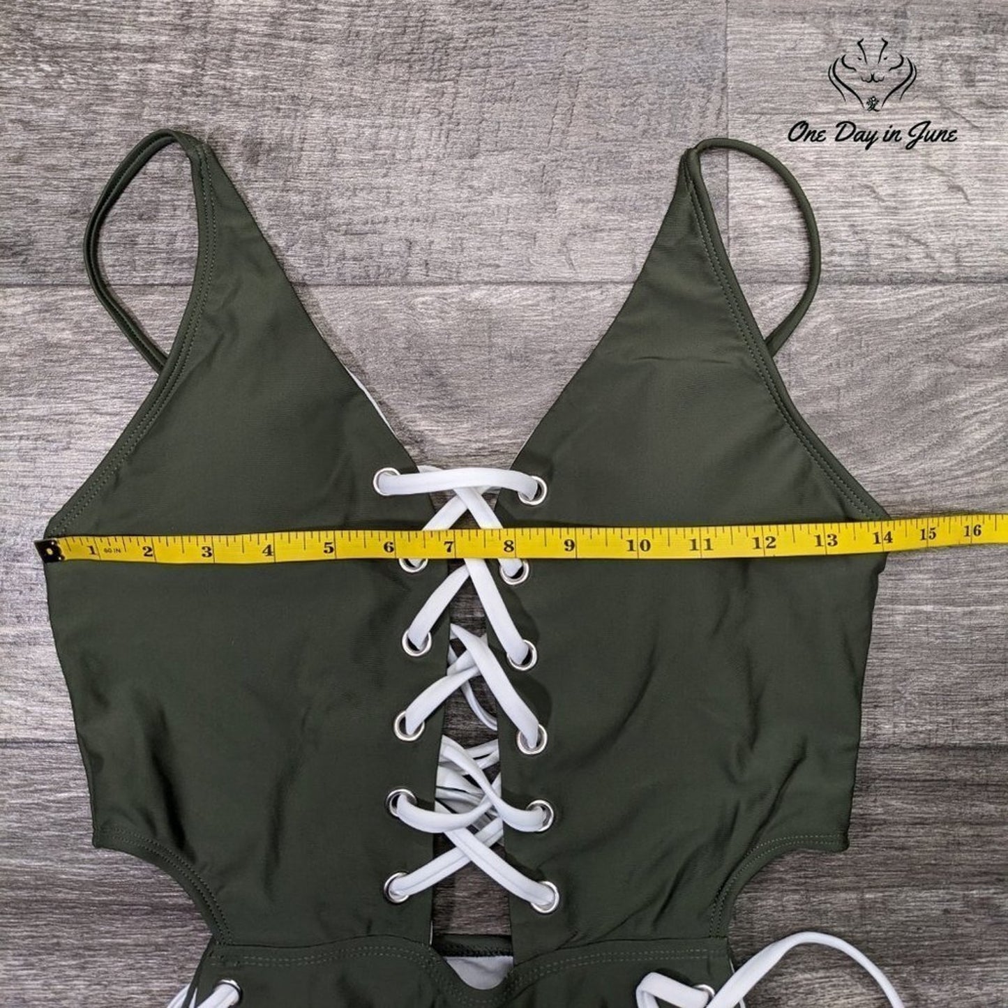 Ioiom Lace Up One Piece Swimsuit Size 0L
