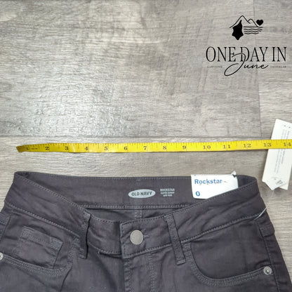 Old Navy Rockstar Super Skinny Low Rise Jeans Size 0