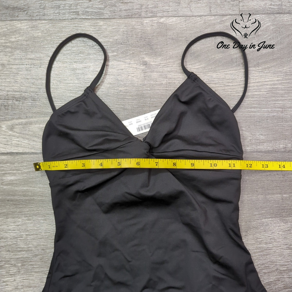 J. Crew Cross Front Twist One Piece Swimsuit Black NWT B8080 Size 00