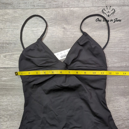 J. Crew Cross Front Twist One Piece Swimsuit Black NWT B8080 Size 00