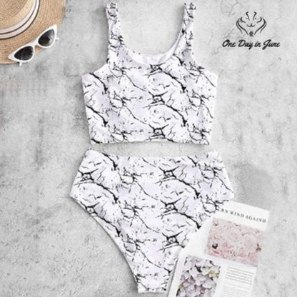 Zaful Scoop Neck Tie Knot Bikini Size XL