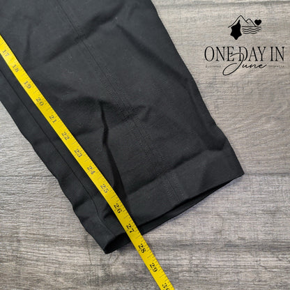 J. Jill Black Pull On Dress Pants Side Zip Pockets Stretch NWT Size 18
