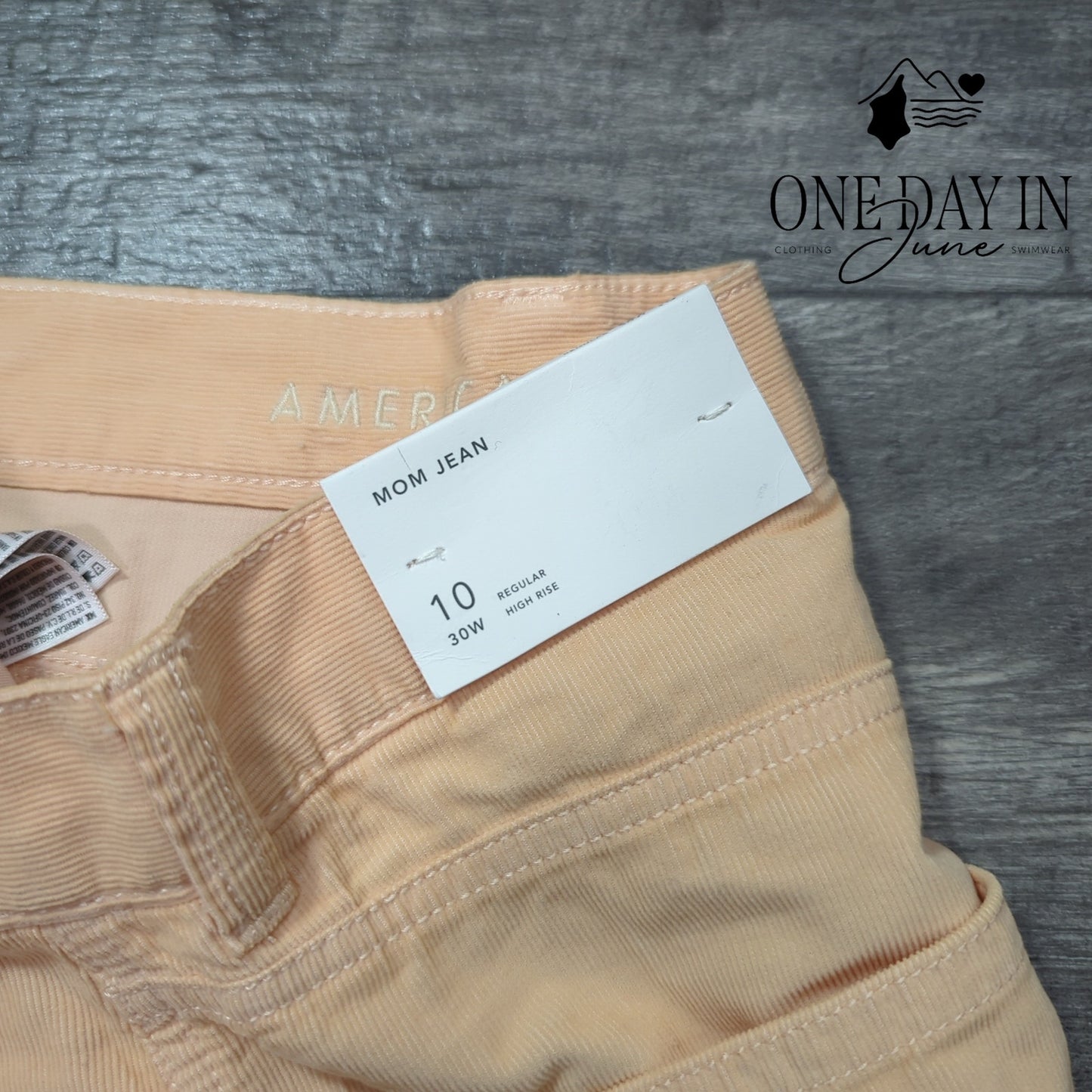 American Eagle Outfitters Mom Jean Corduroy Pants Size 10