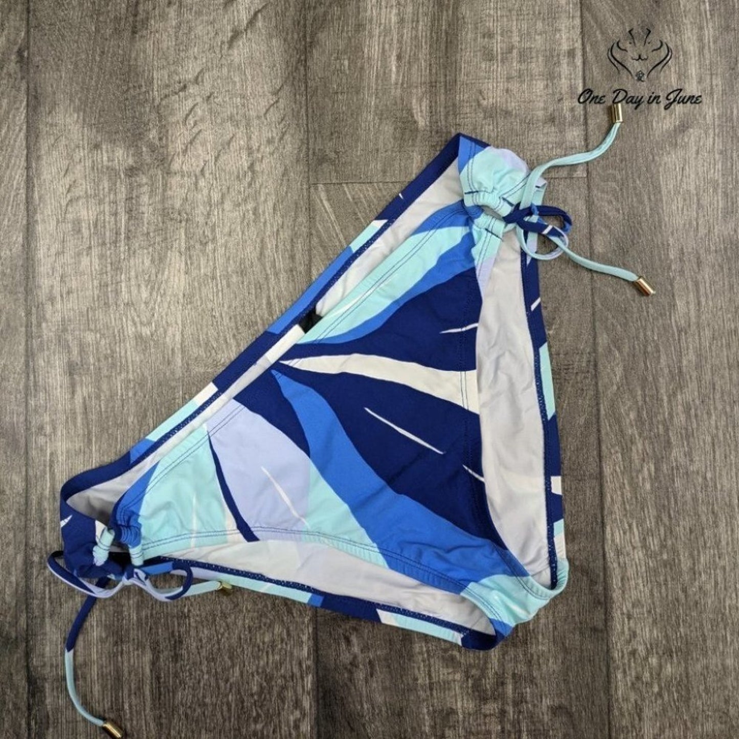 La Blanca Palm Reader Adjustable Loop Bikini Bottom Swimsuit Size 14