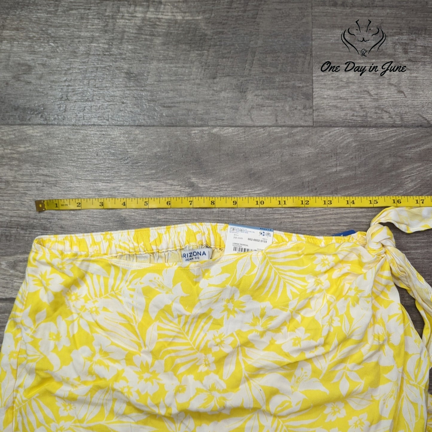 Arizona Jean Co. Juniors Tropical Wrap Skort Size XL