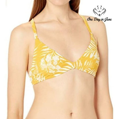 Roxy Beach Classics Fashion Fixed Tri Swim Top Size XL