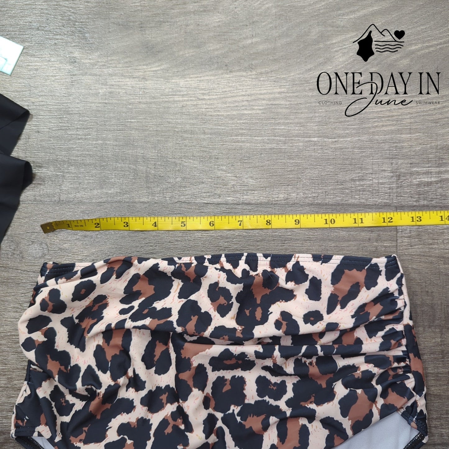 Adisputent Flounce High Waist Bikini Swimsuit Size S