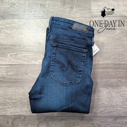 AG Adriano Goldschmied Straight Leg Jeans Dark Wash Women's NWT Size 4 (27)