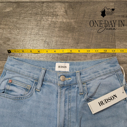 Hudson Jamie High Waist Wide Leg Jeans Light Wash NWT Size 0 (25)