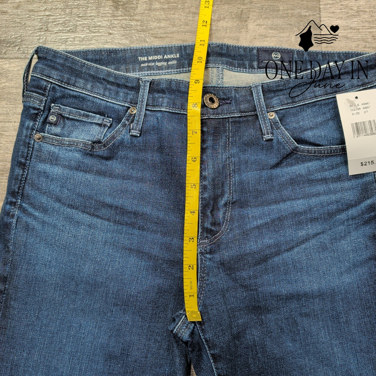 AG Adriano Goldschmied The Midi Ankle Mid Rise Legging Jeans NWT $215 Size 4