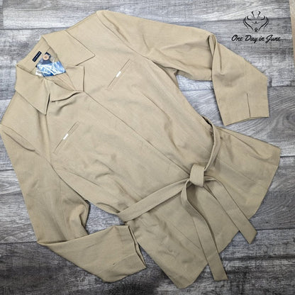 Venezia Jeans Hidden Button Basic Belted Jacket Size 14/16
