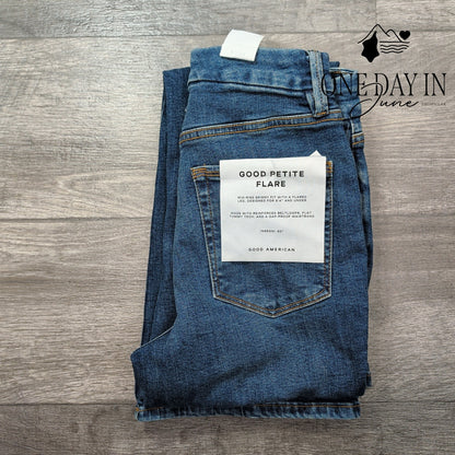 Good American Good Petite Flare Jeans Size 8 (29)