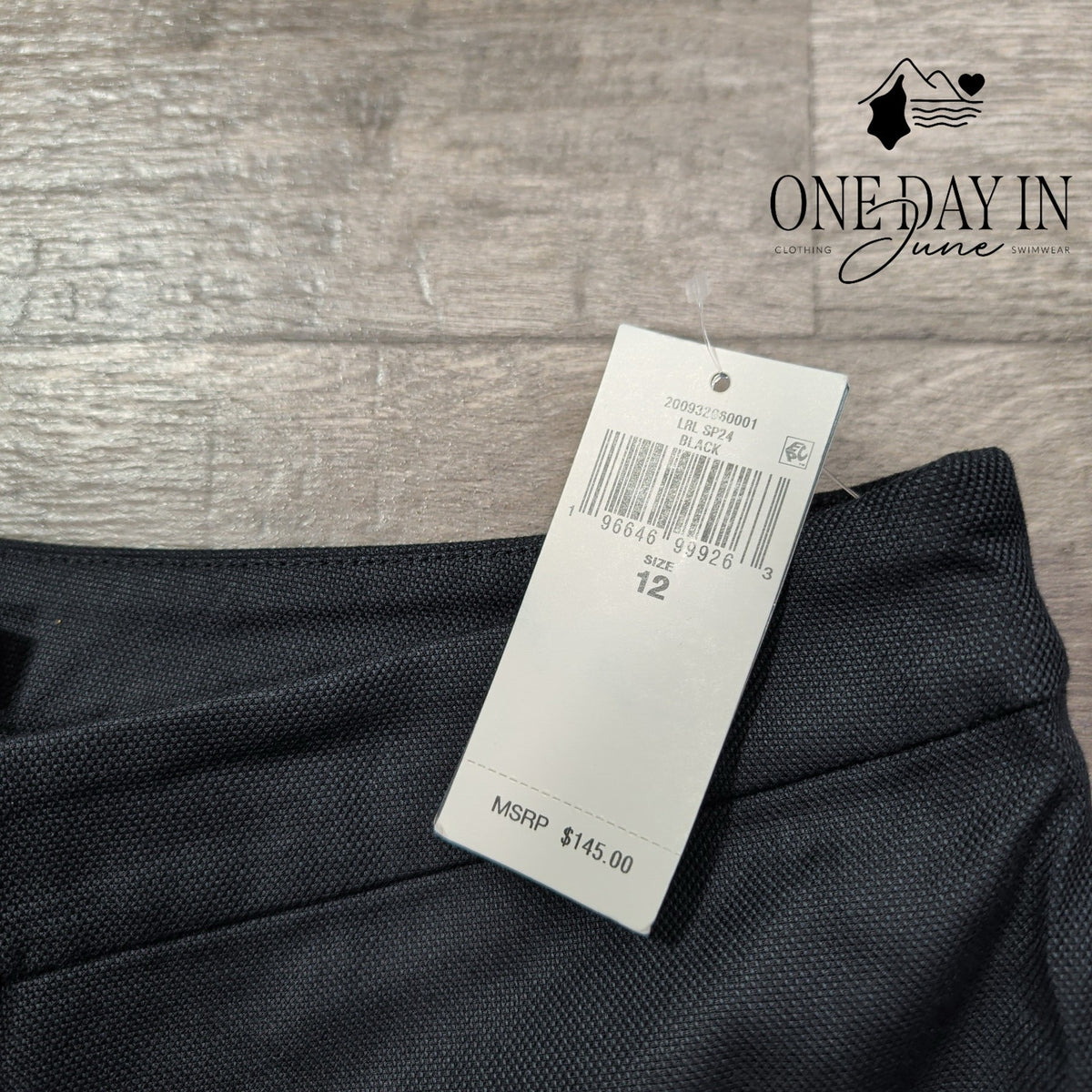 Ralph Lauren High Rise Ankle Dress Pants Black NWT Size 12