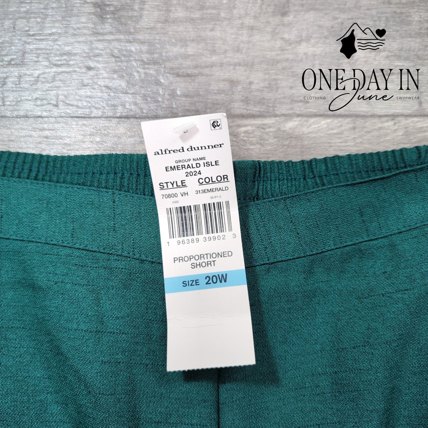 Alfred Dunner Plus Size Classic Fit Proportioned Short Pants Size 20W