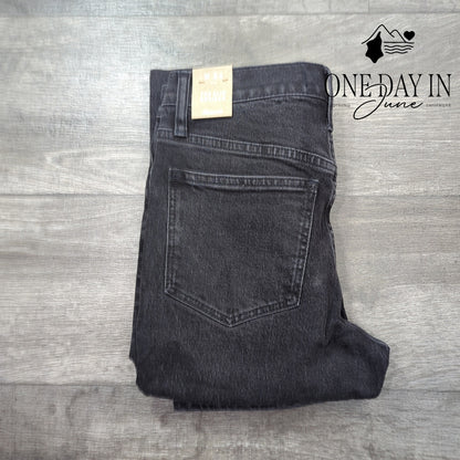 Madewell The Slim Boyjean Black Gray Slim Boyfriend Jeans NWT Size 24 (0)