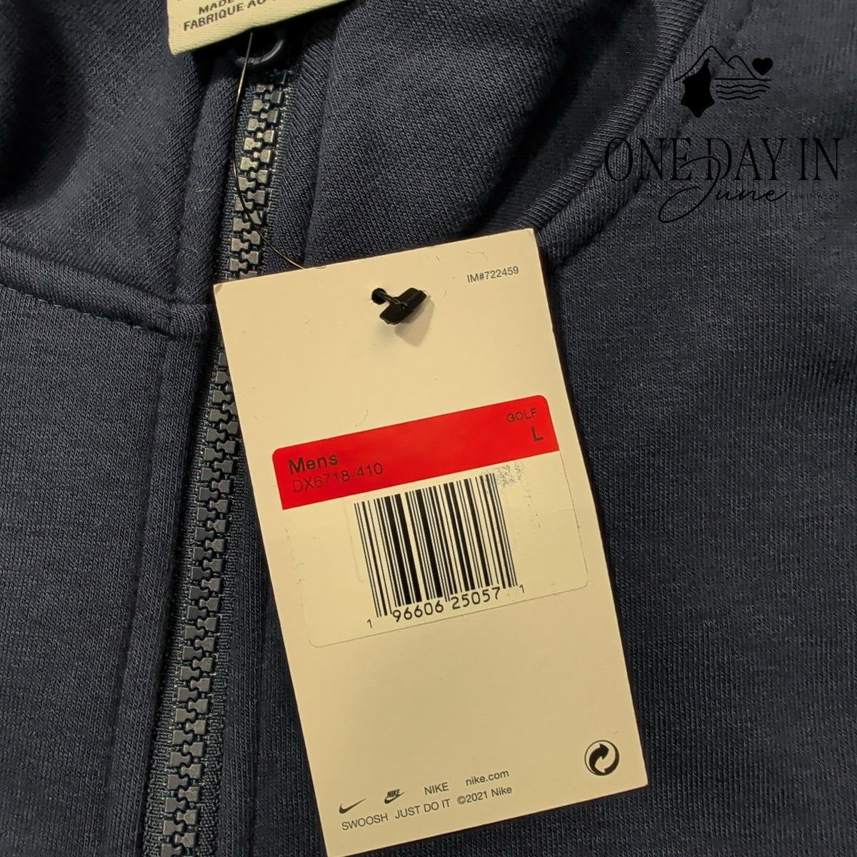 Nike Golf Half Zip Pullover Sweatshirt Navy Blue Mason Health NWT Size L