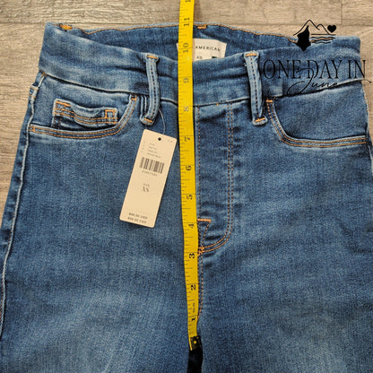 Good American Good Legs Skinny Jeans Medium Wash Blue NWT Size XS