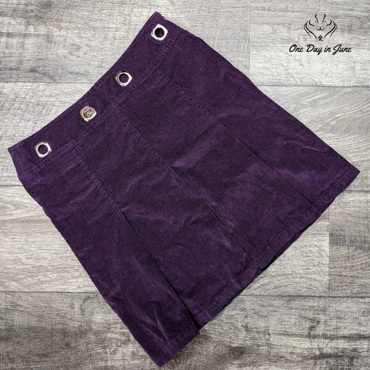 Robin Naylor Pleated Corduroy Skirt Size 6