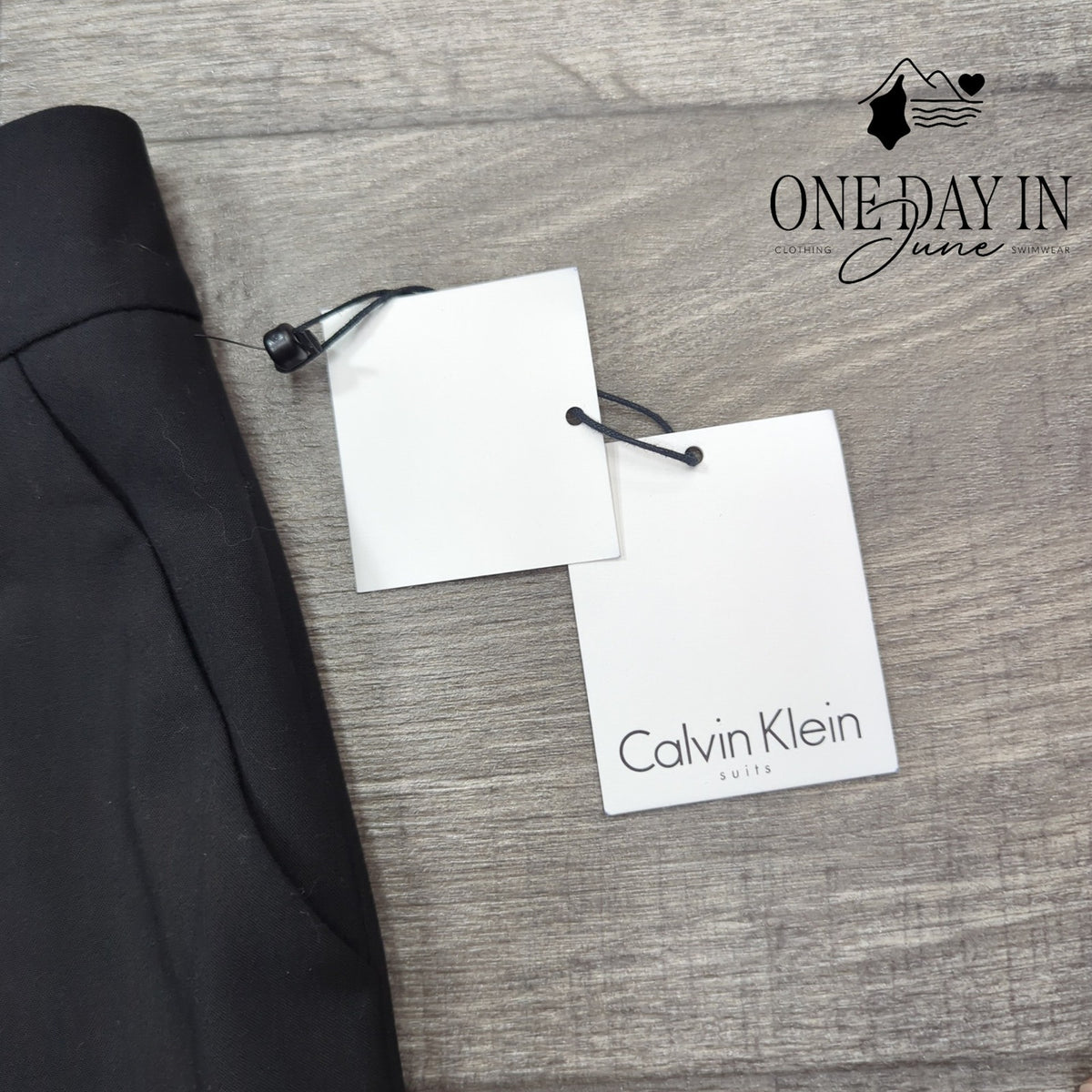 Calvin Klein Classic Fit Dress Pants Black Straight Leg NWT Size 12