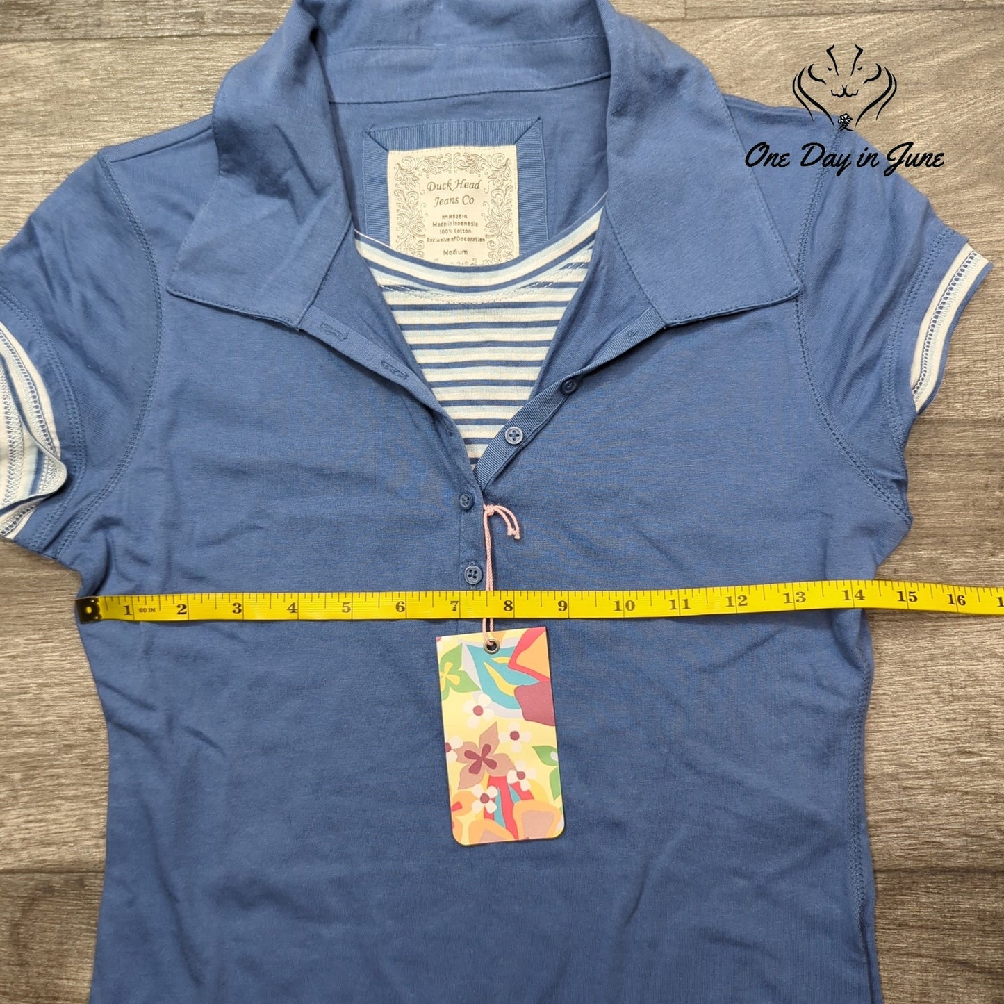 Duck Head Short Sleeve Polo Shirt Size M