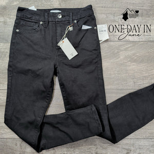 Good American Good Legs Crop Skinny Jeans Black NWT Size 2 (26)