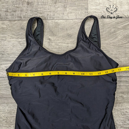 Tempt Me Criss Cross Back One Piece Swimsuit Size M