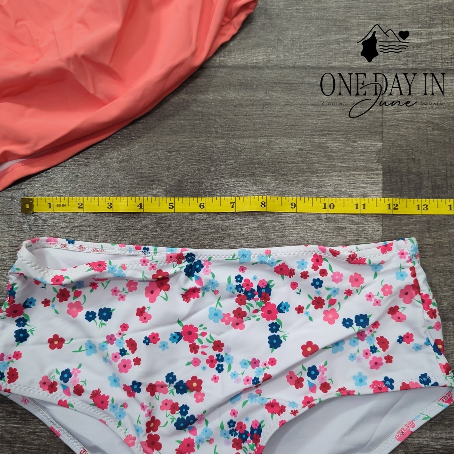 Beachsissi Floral Tankini Swimsuit Size S