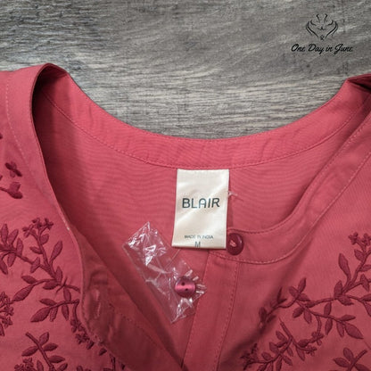 Blair 3/4 Sleeve Button Front Top Size M