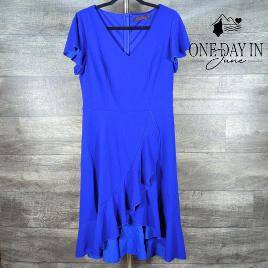 Dresstells Short Ruffle Sleeve Mini Dress Size L