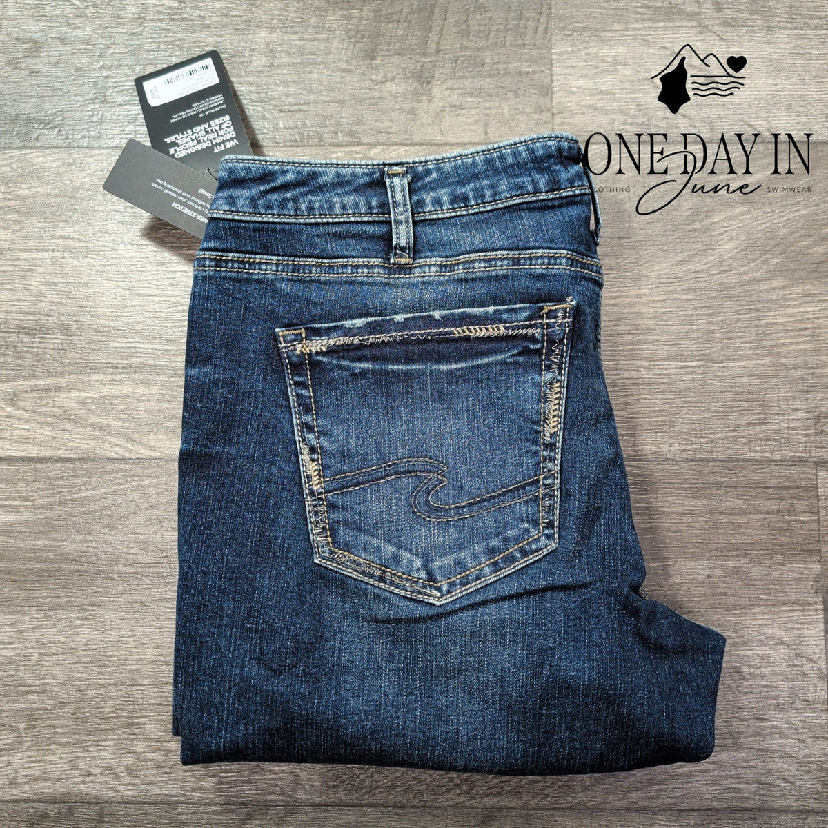 Silver Jeans Co Tuesday Slim Bootcut Jeans Low Rise NWT Size 34X31 (16)
