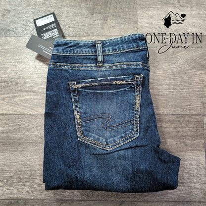 Silver Jeans Co Tuesday Slim Bootcut Jeans Low Rise NWT Size 34X31 (16)