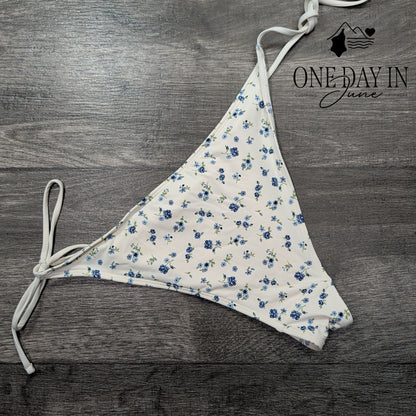 Garage Floral Tie Side Bikini Bottom Size S