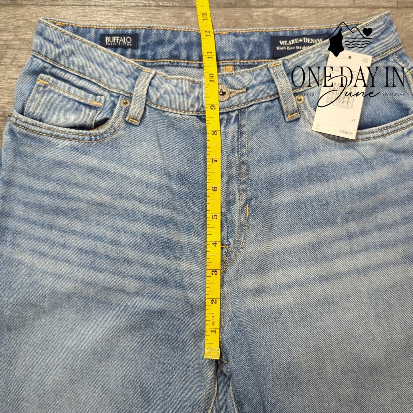 Buffalo David Bitton Jayden High Rise Straight Jeans Size 27 (4)
