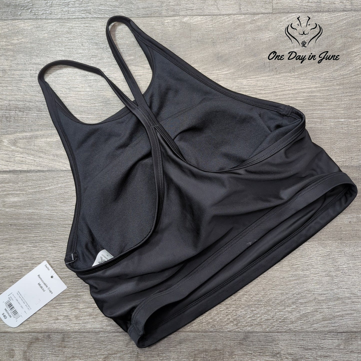 Xersion Removable Cup Midkini Bikini Top Size M