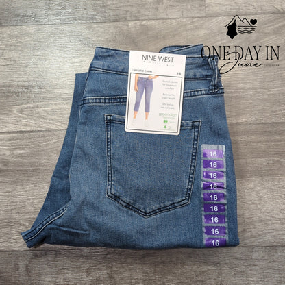 Nine West Chrystie Capri Jeans Size 16