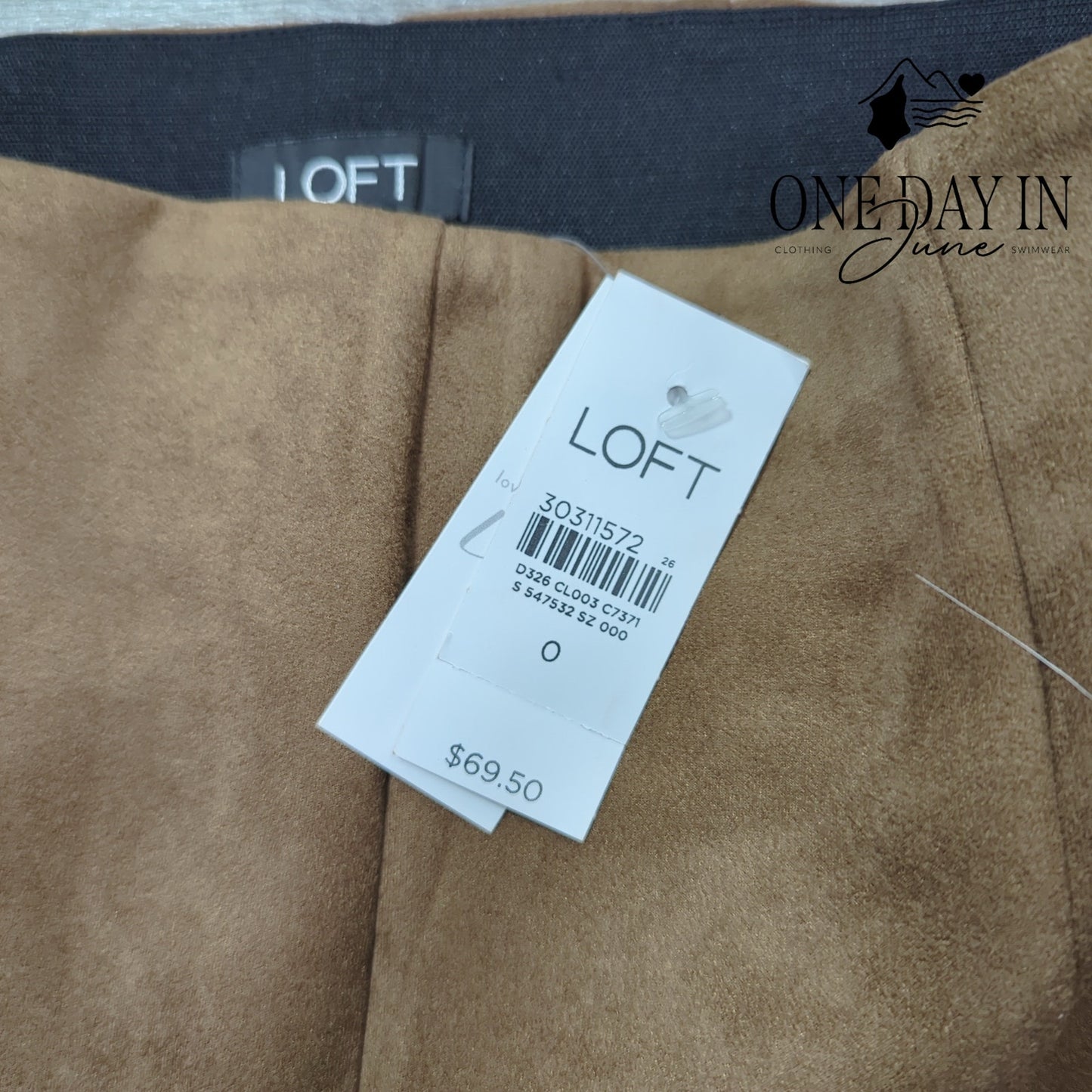 Loft Suede Like Ankle Pants Size 0