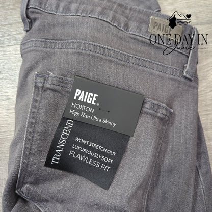 Paige Hoxton Ultra Skinny High Rise Jeans Gray NWT Size 31 (12)
