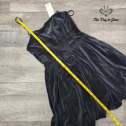 Abercrombie & Fitch Spaghetti Strap Velour Mini Dress Size XS