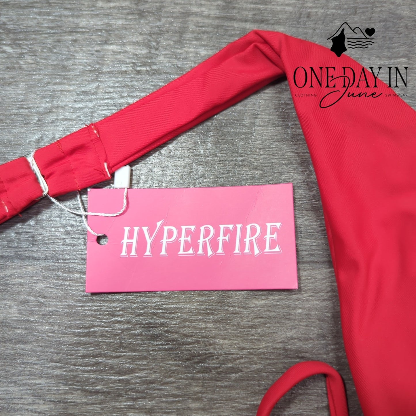 Hyperfire Deep V Halter One Piece Swimsuit Size M